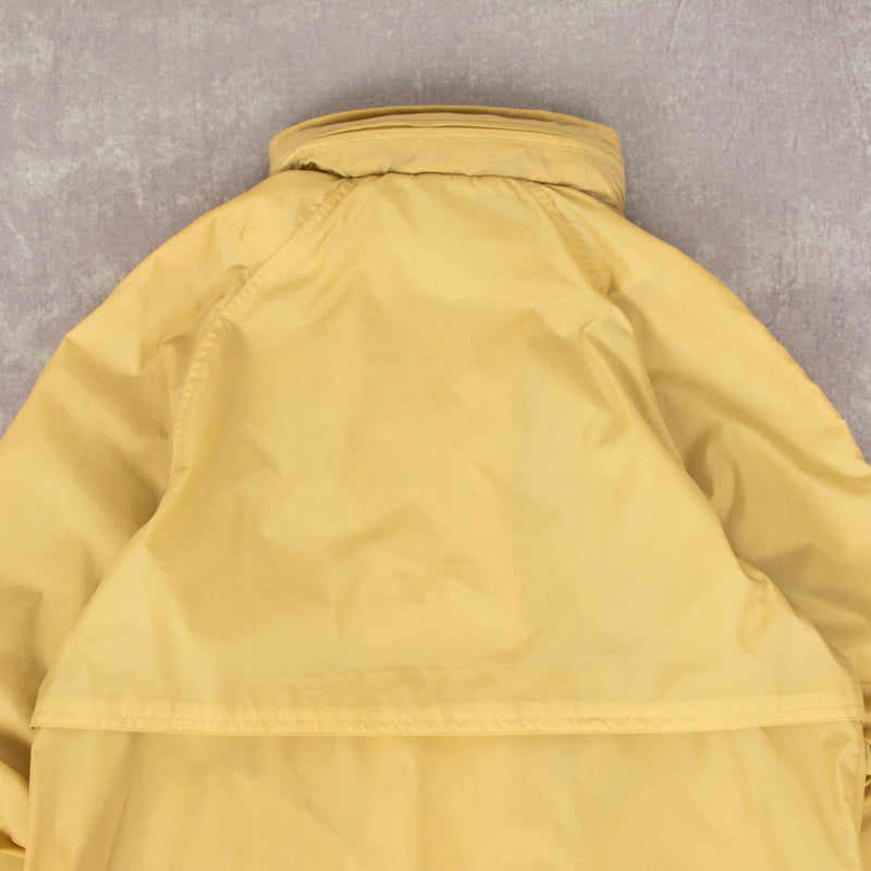 MEN'S VINTAGE 1980S EDDIE BAUER FULL ZIP HOODED RAIN JACKET - MEDIUM