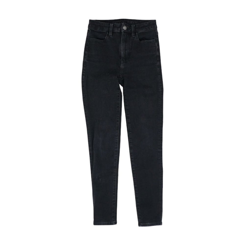 Black Solid Low Rise Skinny Leg Jeans