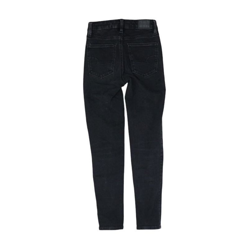 Black Solid Low Rise Skinny Leg Jeans