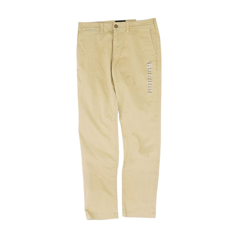 Khaki Solid Chino Pants