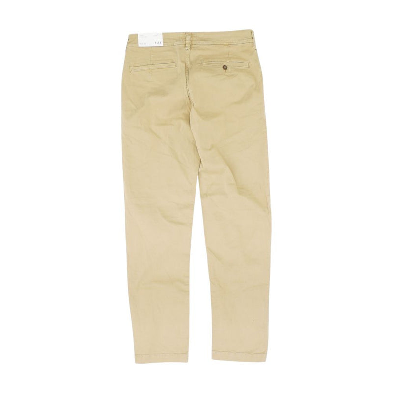 Khaki Solid Chino Pants