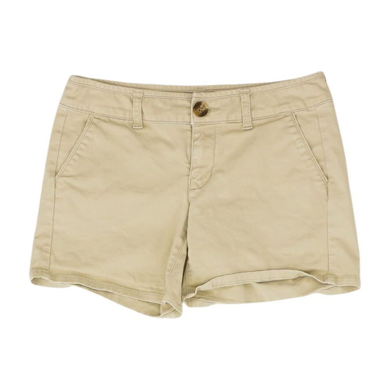 Khaki Solid Chino Shorts