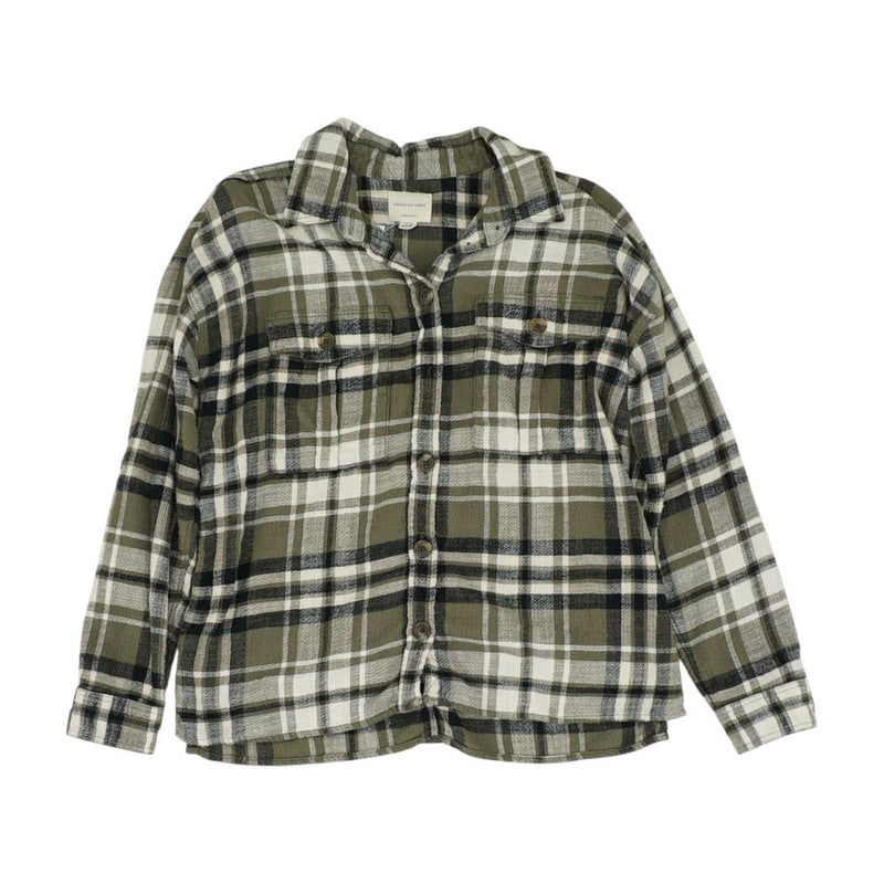 Green Plaid Button Down