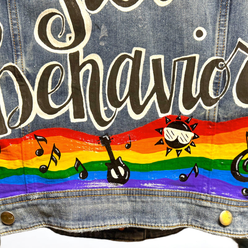 Jazz Up Your Fest Style: Hand-Painted Denim Delight!