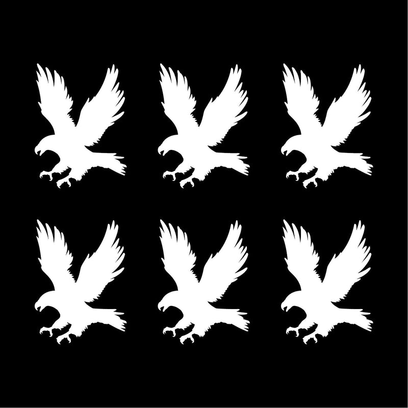 6 Small American Eagle Vinyl decals phone case laptop car stickers