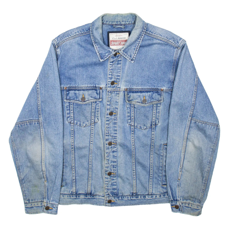 EDDIE BAUER Mens Denim Jacket Blue XL