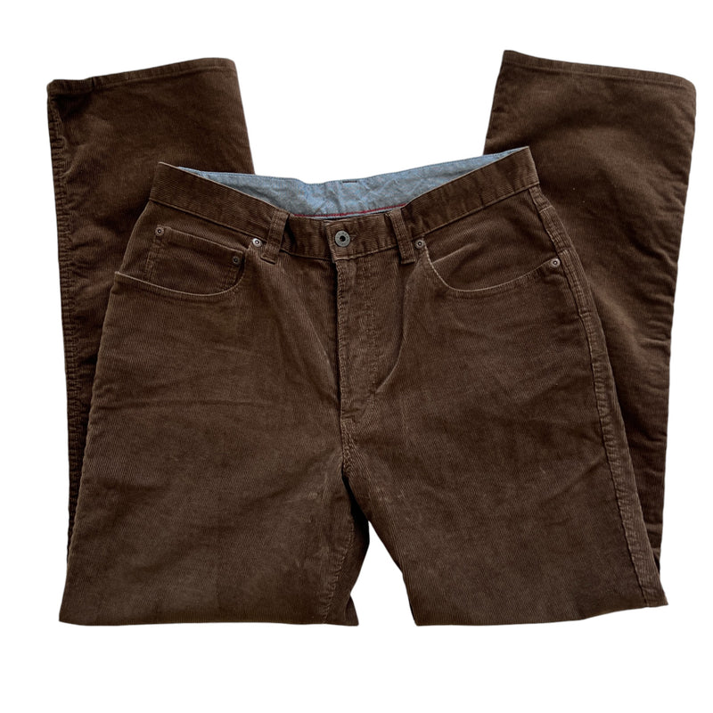Vintage Brown LL Bean Corduroy Pants Size 31w/30in
