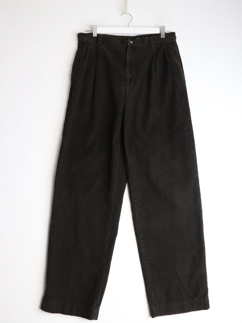 Vintage Eddie Bauer Pants Fits Mens 33 x 31 Brown Corduroy