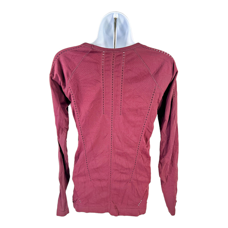 Athleta Women’s Purple Perforated Long Sleeve Athletic Shirt - S