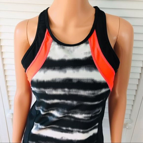 ATHLETA Black Multi Racerback Tank Top Size M