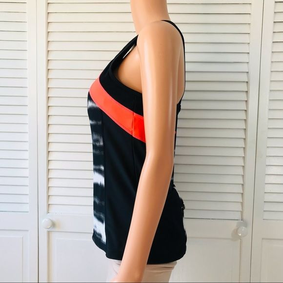 ATHLETA Black Multi Racerback Tank Top Size M