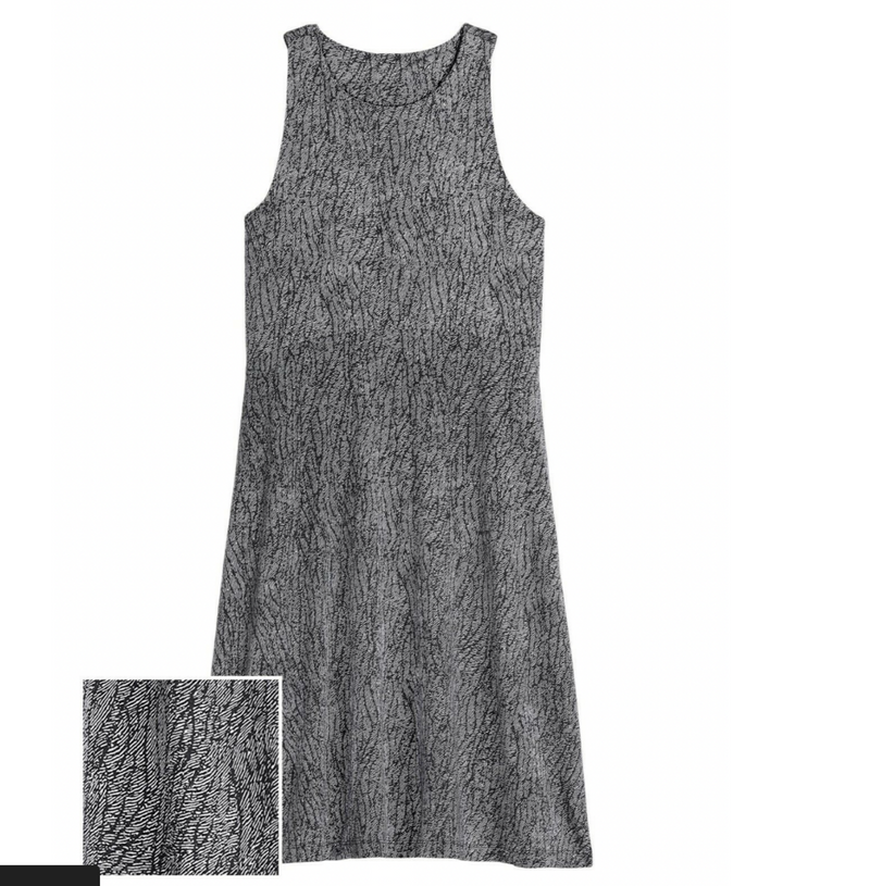 Athleta Mojave Black Sleeveless Santorini Thera Dress