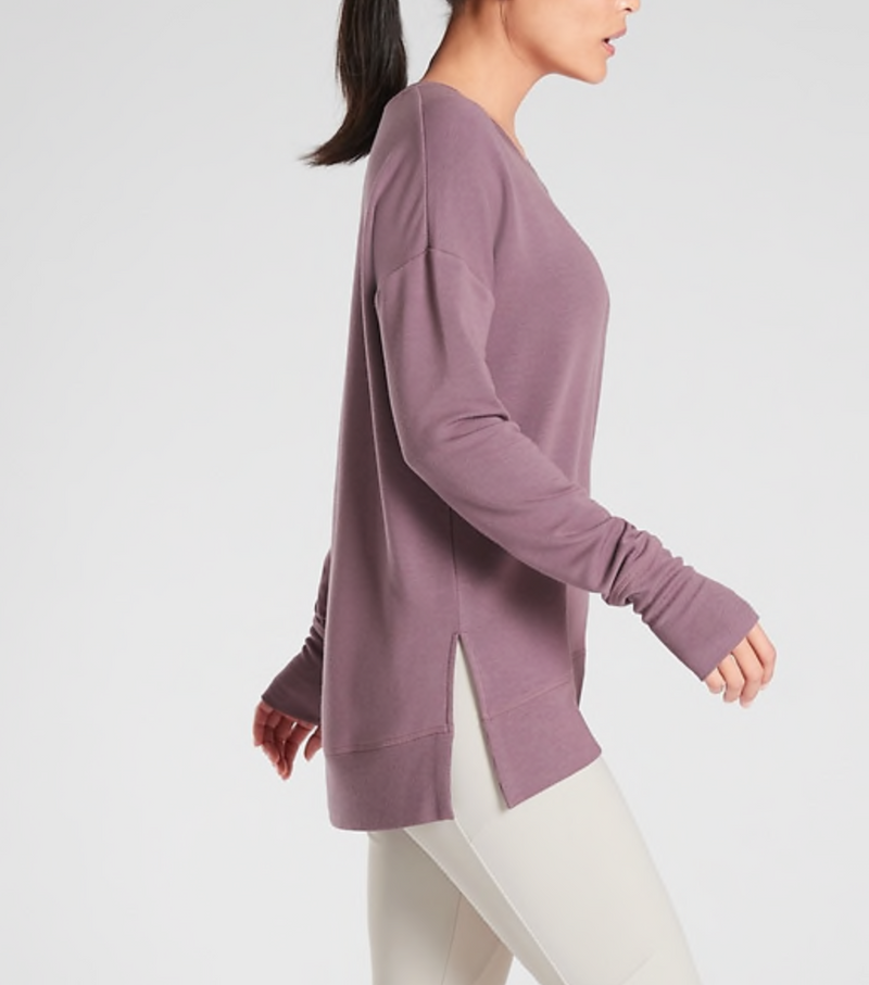 Athleta Violet Soft Coaster Luxe Sweatshirt