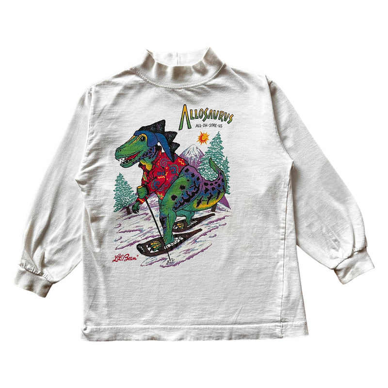 90s LL Bean allosaurus longsleeve kids small