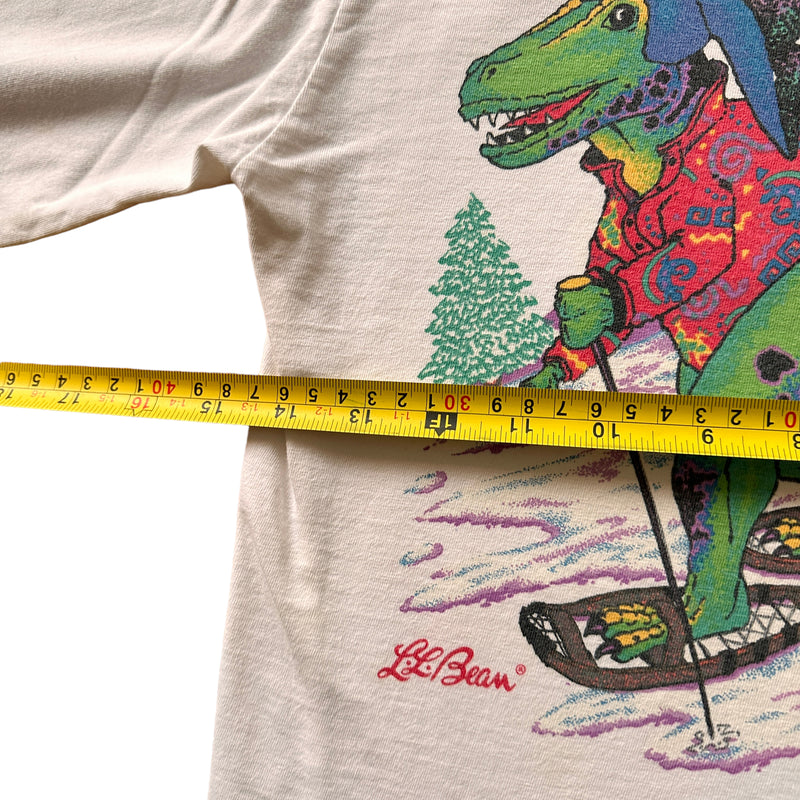 90s LL Bean allosaurus longsleeve kids small