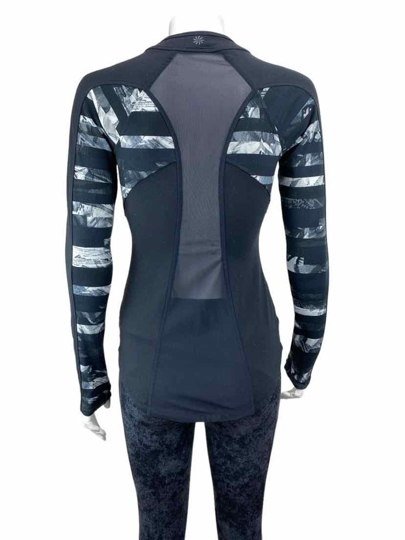 Athleta Women's Full Tilt Fitted Zip Jacket Black/Multi Size XXS