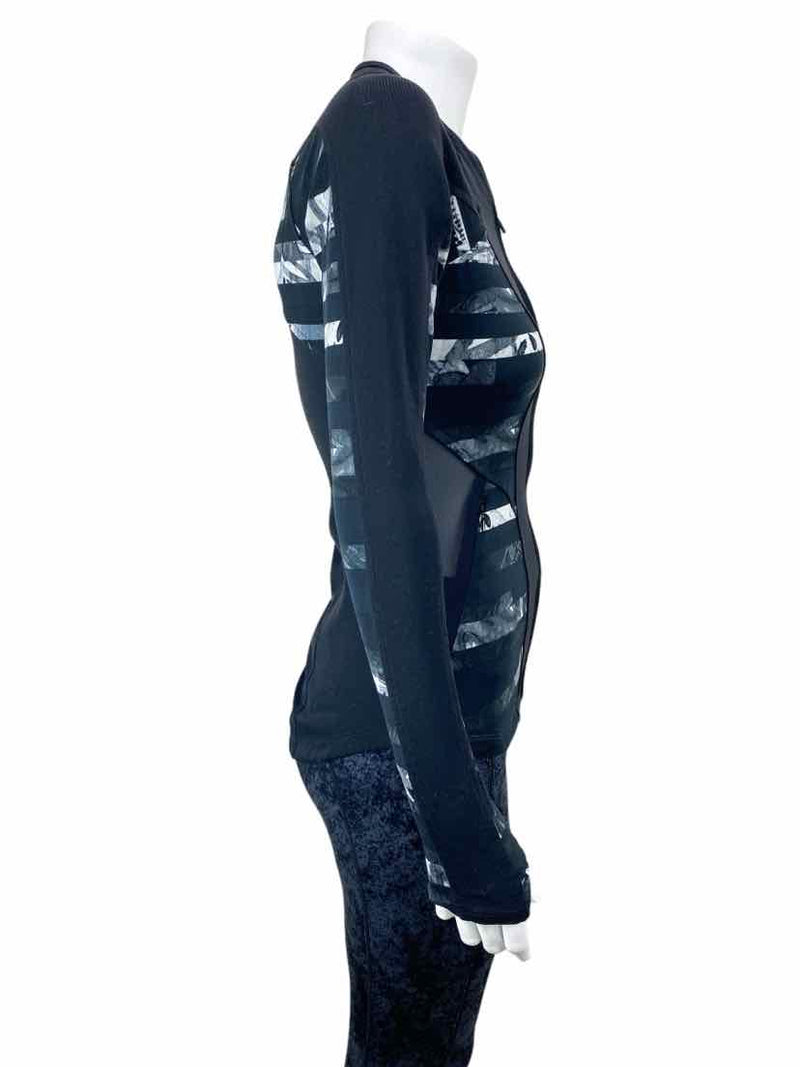 Athleta Women's Full Tilt Fitted Zip Jacket Black/Multi Size XXS