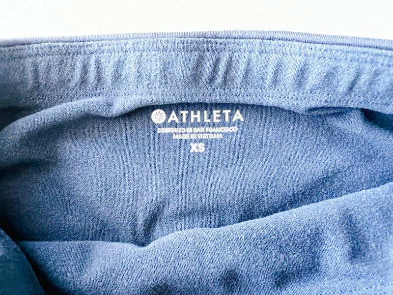 Athleta Primaloft Ridge Navy Blue Fleece Lined Leggings