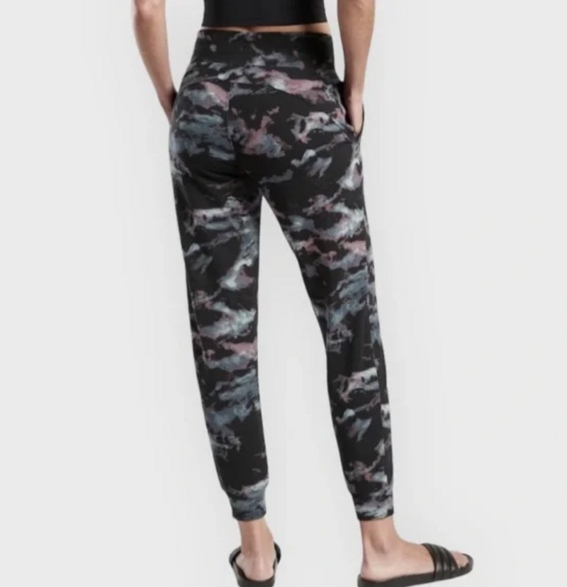 Athleta Marine Black Drawstring Waistband Balance Jogger