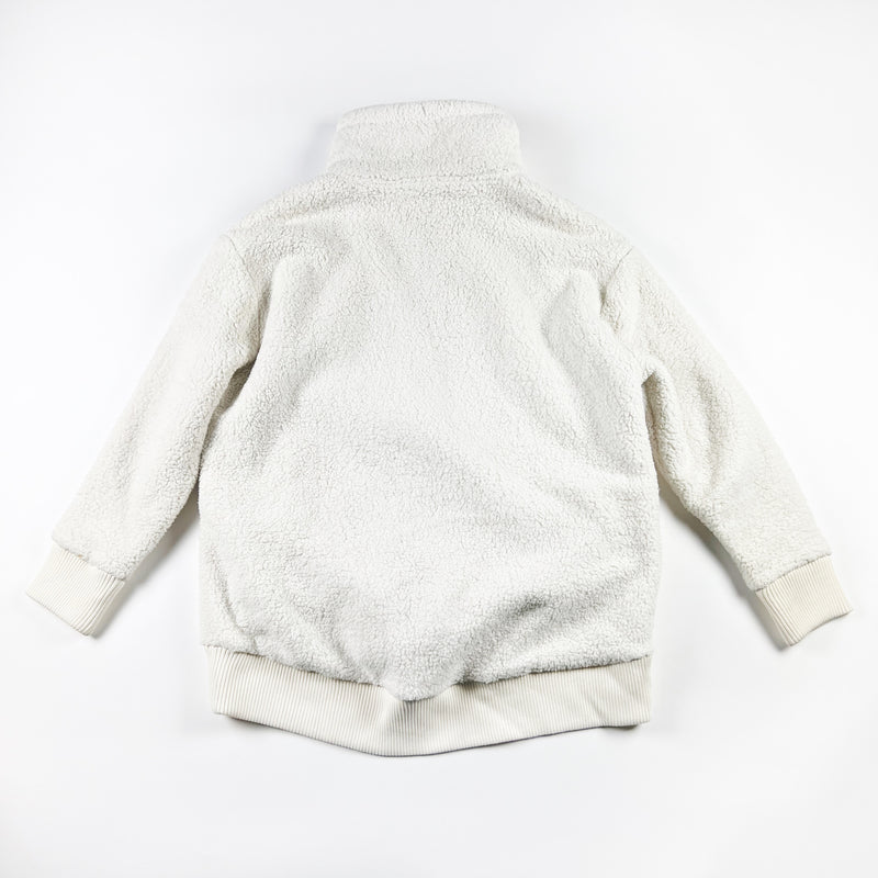 Athleta Talus Sherppy Teddy Turtleneck Pullover Sweatshirt Sweater White Large