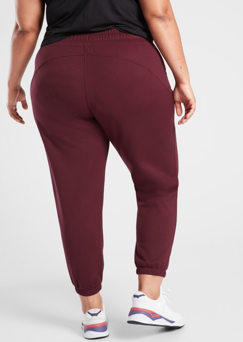 Athleta Burgundy Recover Bounce Back Soft Stretch Jogger Pant