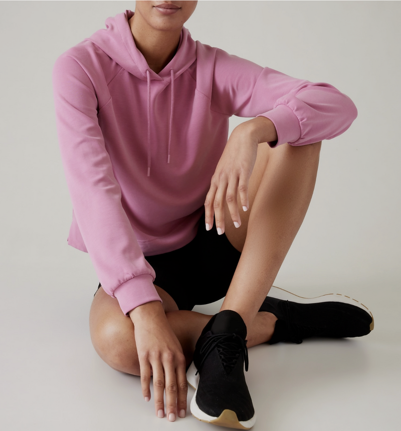 Athleta Pink Seasoft Hoodie Sweatshirt
