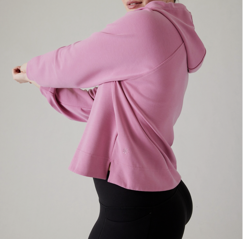 Athleta Pink Seasoft Hoodie Sweatshirt