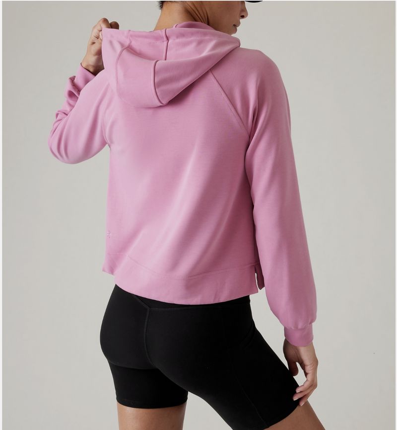 Athleta Pink Seasoft Hoodie Sweatshirt