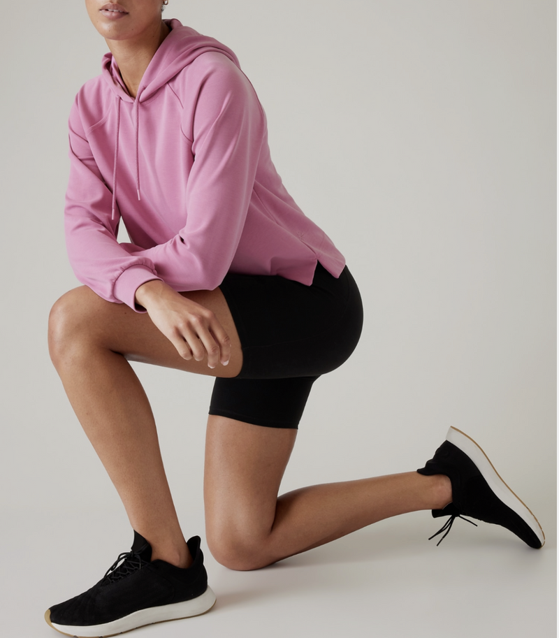 Athleta Pink Seasoft Hoodie Sweatshirt