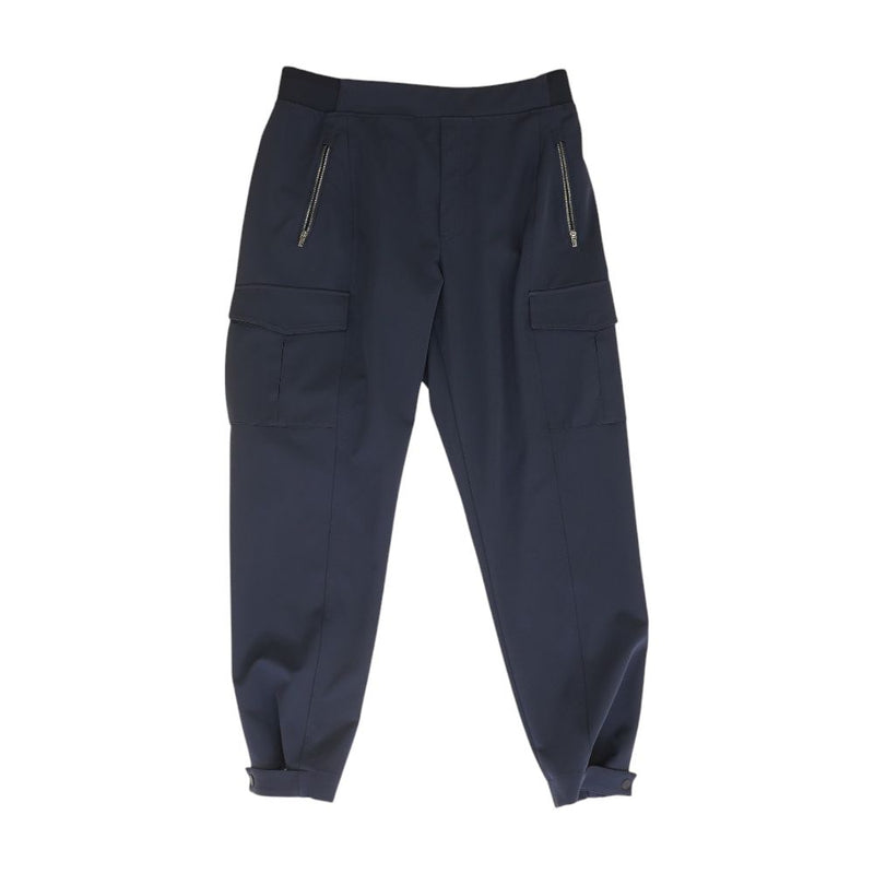 Navy Solid Active Pants