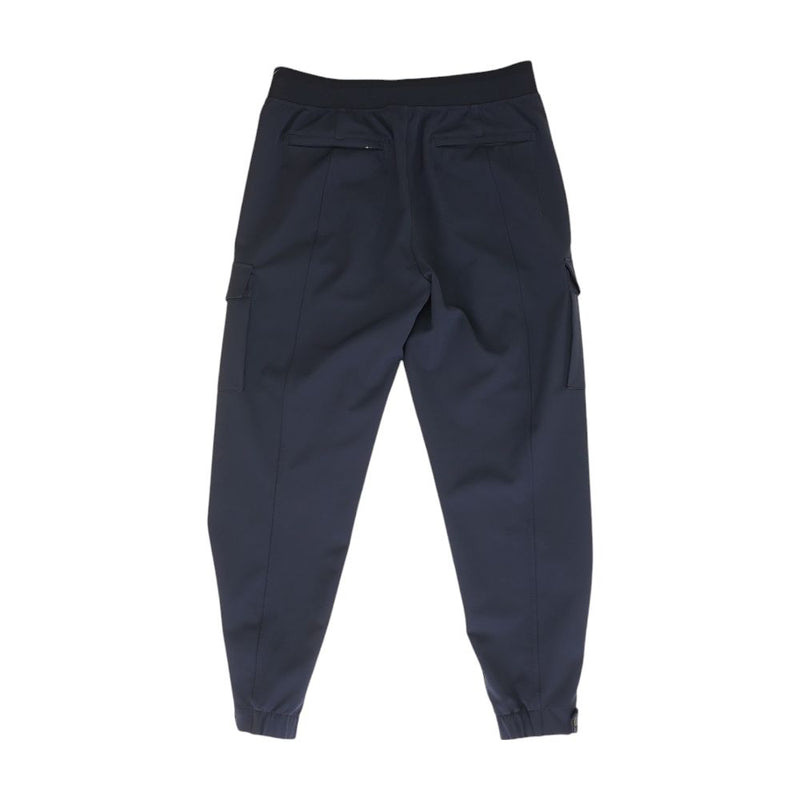 Navy Solid Active Pants