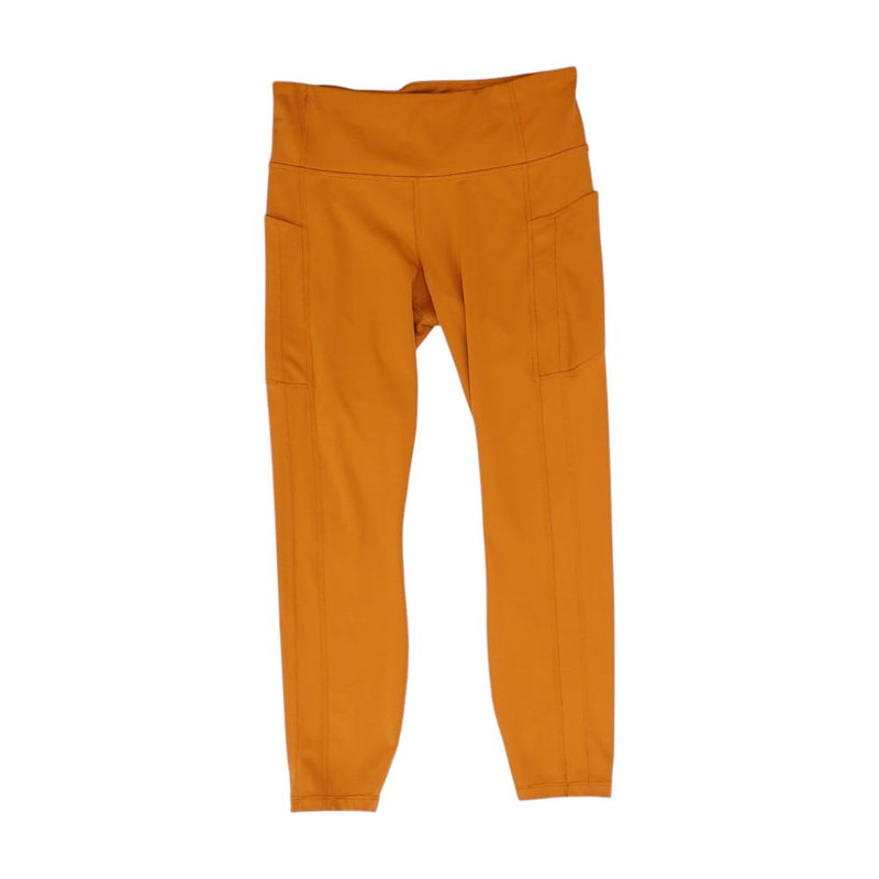 Orange Solid Leggings