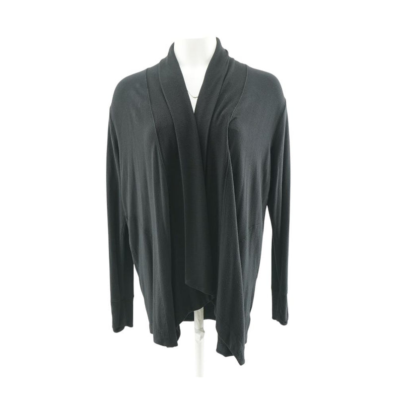 Black Solid Cardigan Sweater
