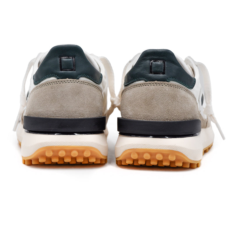 Sneakers Men DATE Athleta Nylon White Green Casual Style