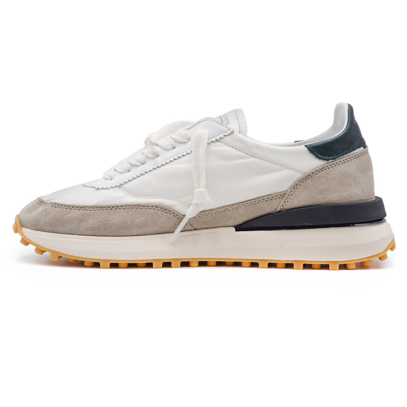 Sneakers Men DATE Athleta Nylon White Green Casual Style