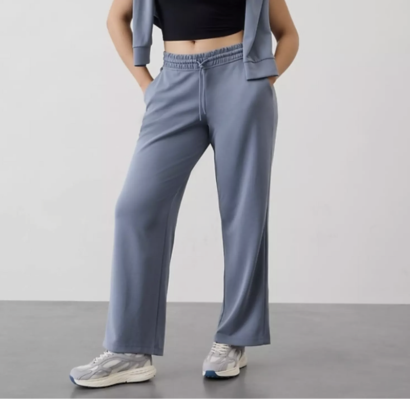 Athleta Shadow Blue Seasoft Mid-rise Straight Pant