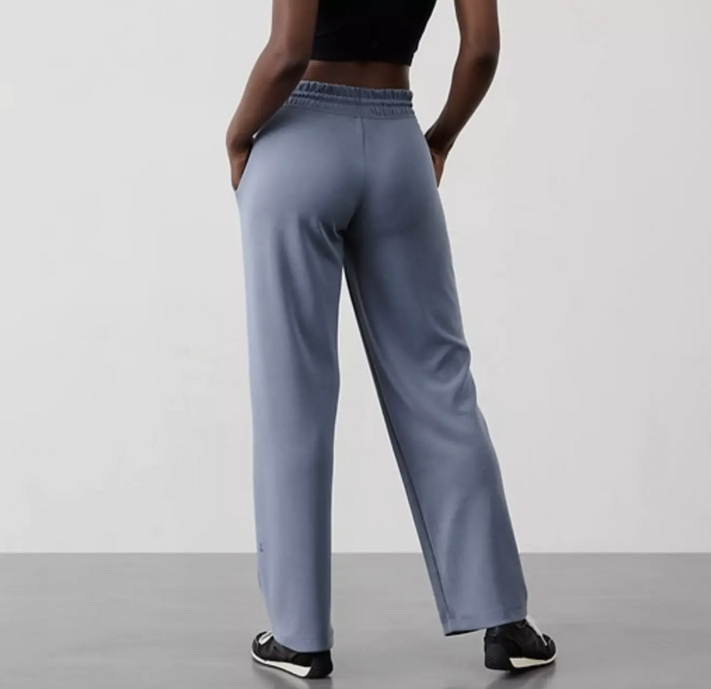 Athleta Shadow Blue Seasoft Mid-rise Straight Pant