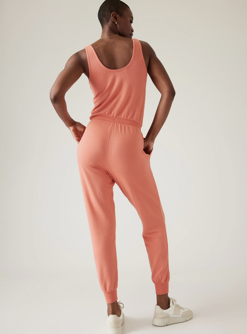 Athleta Soft Persimmon Balance Romper Jumpsuit
