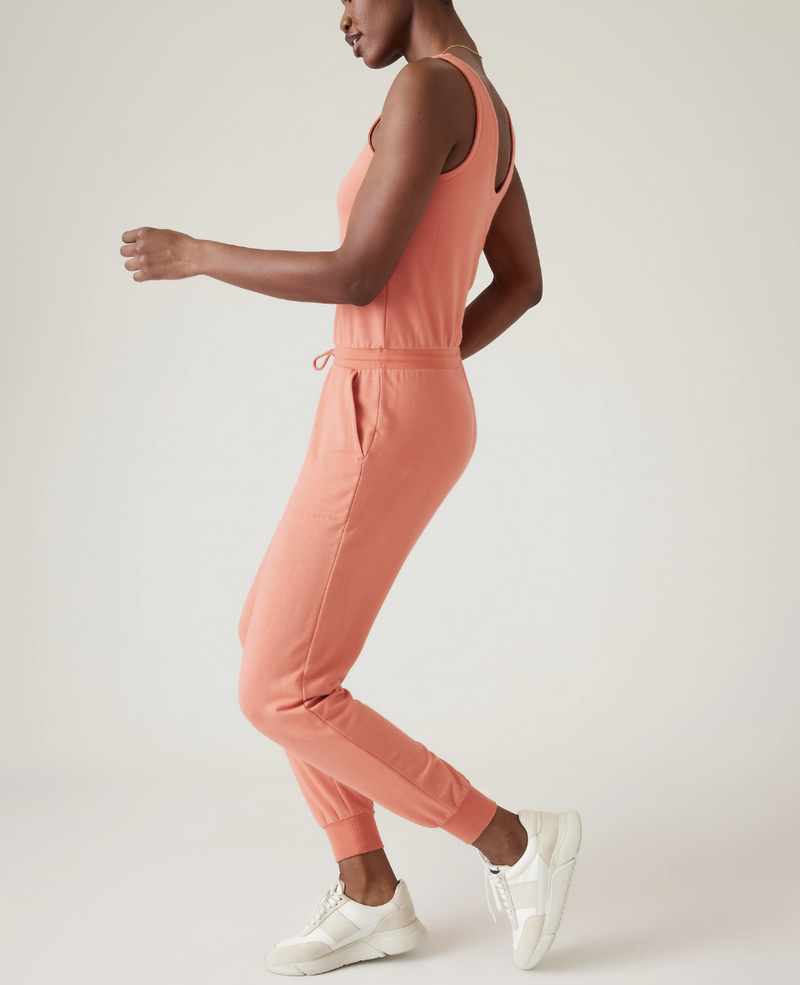 Athleta Soft Persimmon Balance Romper Jumpsuit