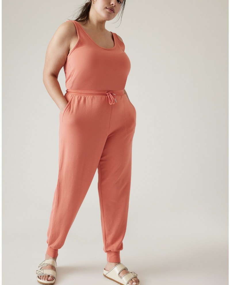 Athleta Soft Persimmon Balance Romper Jumpsuit