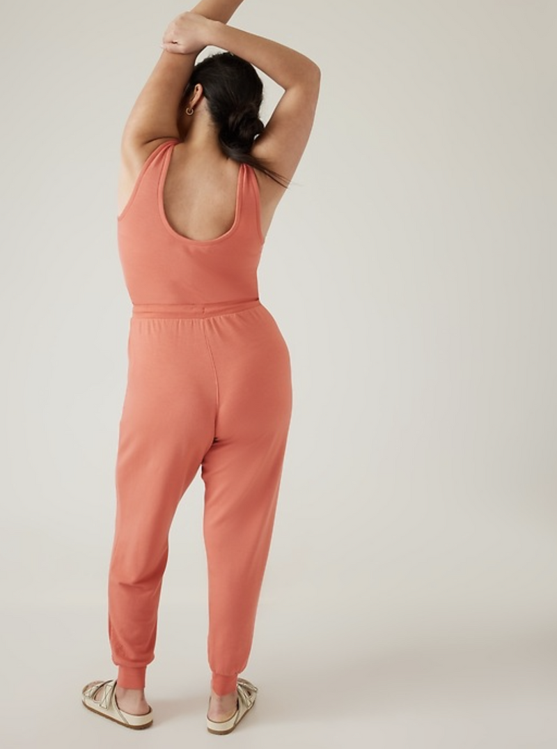 Athleta Soft Persimmon Balance Romper Jumpsuit