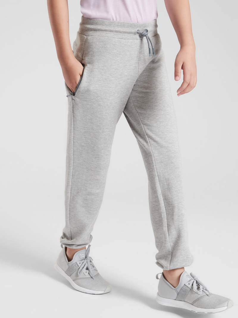 Athleta Girl Takin' It Easy Grey Side Zip Pockets Jogger