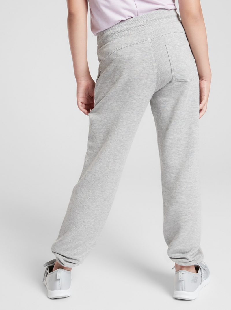 Athleta Girl Takin' It Easy Grey Side Zip Pockets Jogger