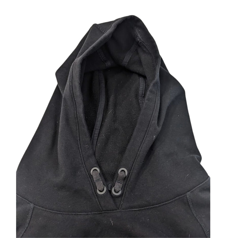 ALLYSON FELIX ATHLETA Girl Black Pullover Hoodie w/ Double Pocket Size XXL/16