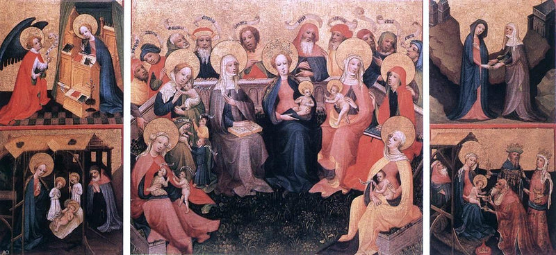 Triptych by Painters (2) Masters - Hand Painted Oil Painting