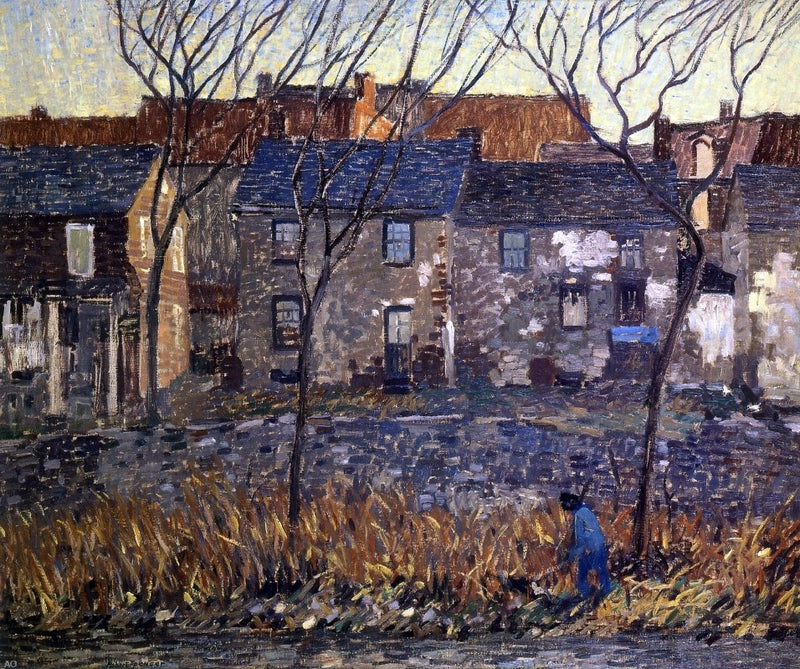 Waterloo Row by Robert Spencer - Hand Painted Oil Painting
