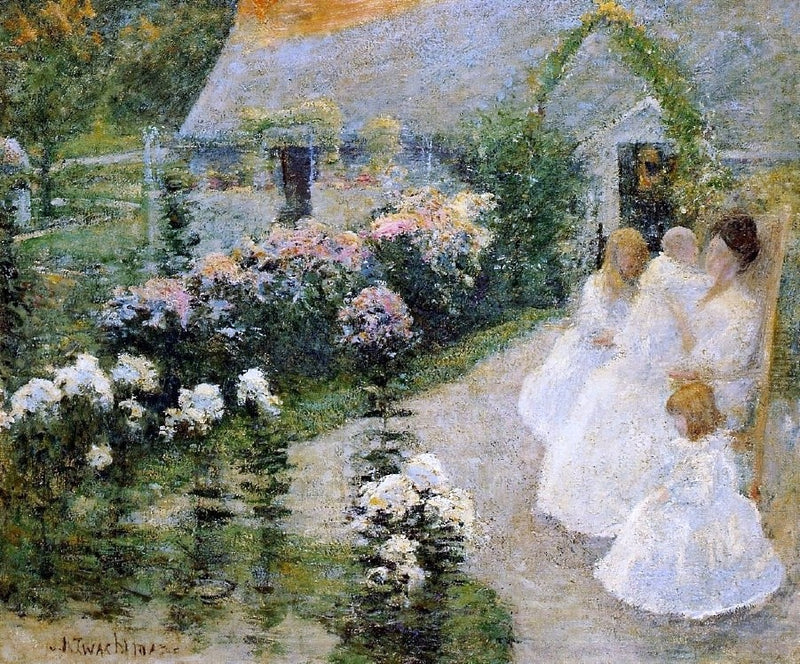 On the Terrace by John Twachtman - Hand Painted Oil Painting