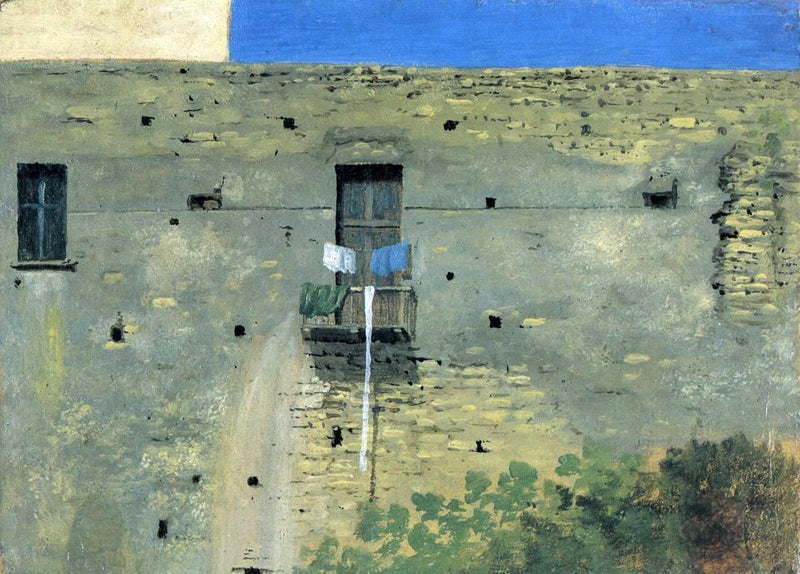Wall in Naples by Thomas Jones - Hand Painted Oil Painting