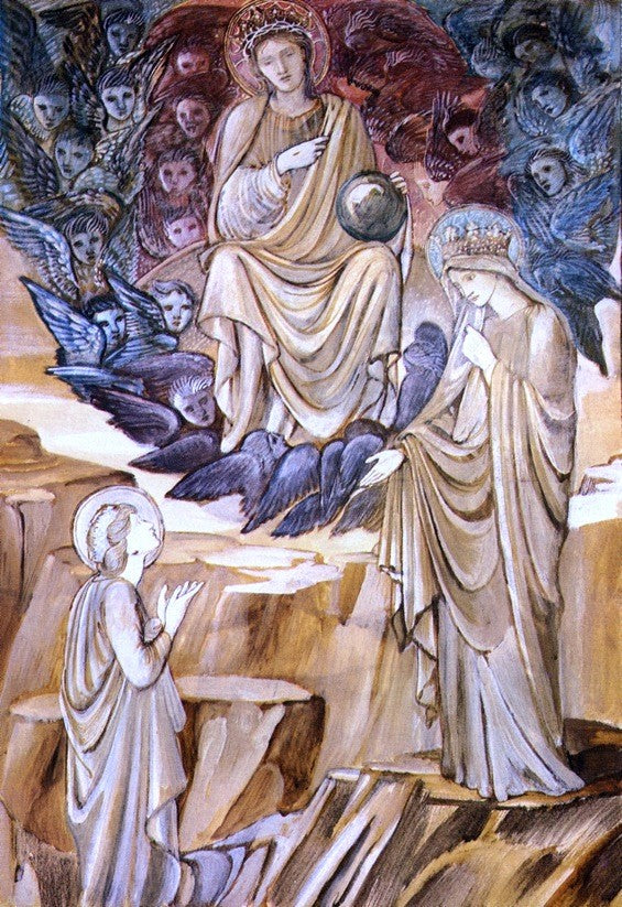 The Vision of Saint Catherine by Sir Edward Burne-Jones - Hand Painted Oil Painting
