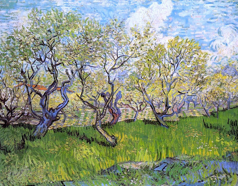 Orchard in Blossom by Vincent Van Gogh - Hand Painted Oil Painting